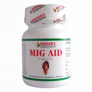 Mig aid tablet Bakson - The Homoeopathy Store