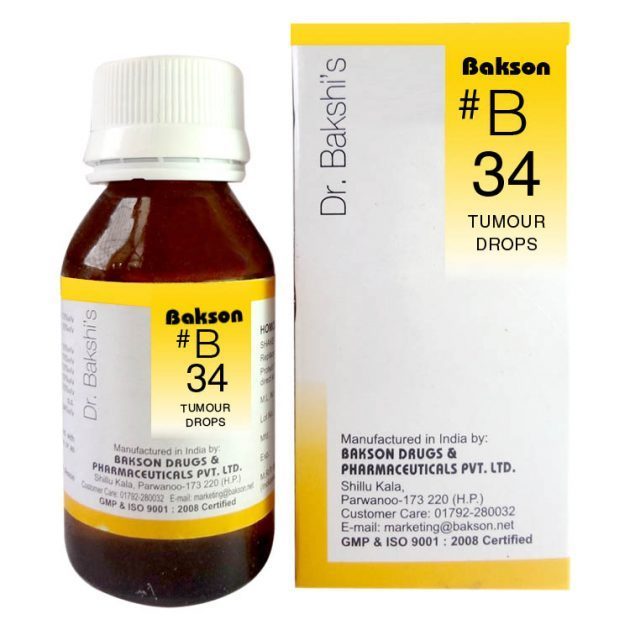 Bakson B34 (Tumour Drops) - Bakson- The Homoeopathy Store