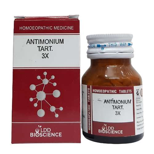 Antimonium Tart 3X LDD - LDD Bioscience- The Homoeopathy Store