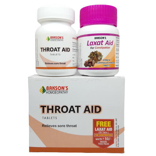 Throat Aid Tablets Bakson - Bakson- The Homoeopathy Store