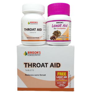 Throat Aid Tablets Bakson - The Homoeopathy Store