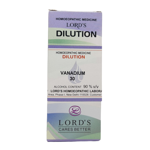 Vanadium 30CH Lords 30 ml - Lords- The Homoeopathy Store