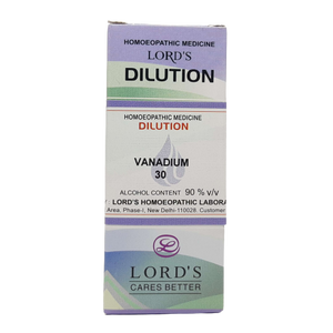 Vanadium 30CH Lords 30 ml - The Homoeopathy Store