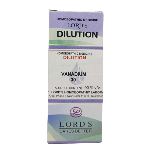 Vanadium 30CH Lords 30 ml - The Homoeopathy Store