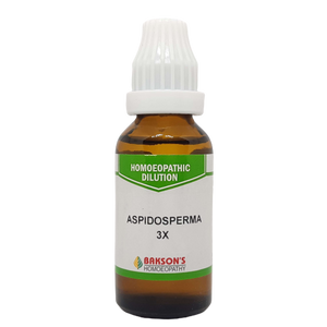 Aspidosperma 3X Bakson 30 ml - The Homoeopathy Store
