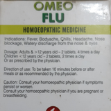 Omeo Flu tablets Bjain 25 gram - The Homoeopathy Store
