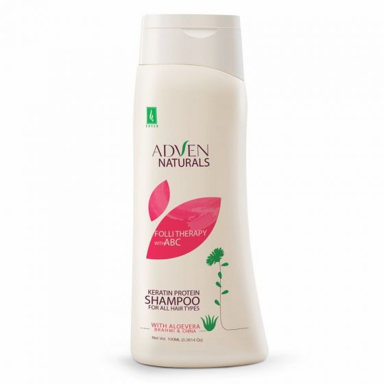 Adven Naturals Folli Therapy Keratin Protein Shampoo With ABC - The Homoeopathy Store