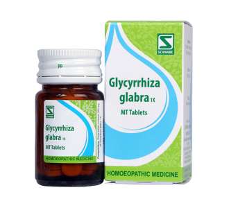 Glycyrrhiza glabra 1x MT tabs - Dr. Willmar Schwabe India- The Homoeopathy Store