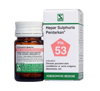 Hepar Sulphuris Pentarkan (Ptk-53) - Dr. Willmar Schwabe India- The Homoeopathy Store