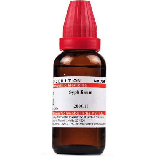 Schwabe Syphilinum 200 CH - Dr. Willmar Schwabe India- The Homoeopathy Store