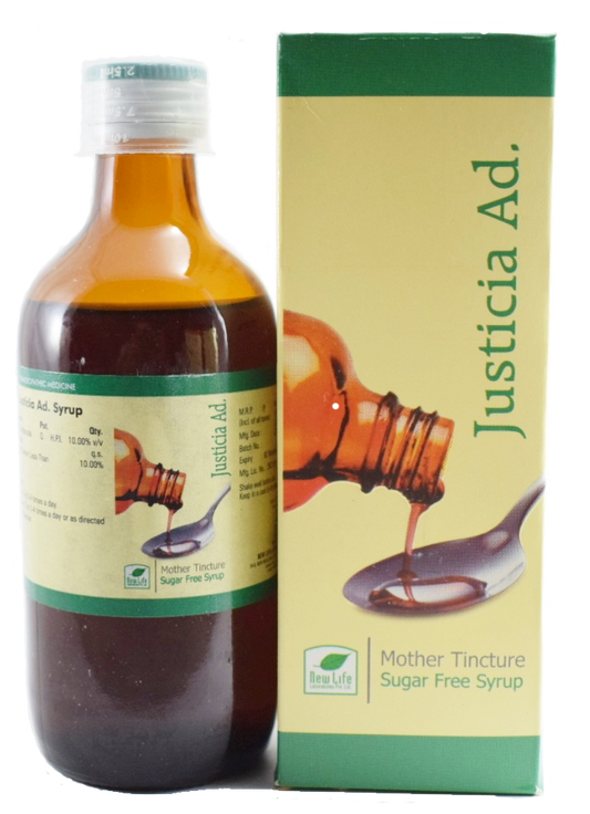 JUSTICIA ADHATODA Q SYRUP - New Life- The Homoeopathy Store